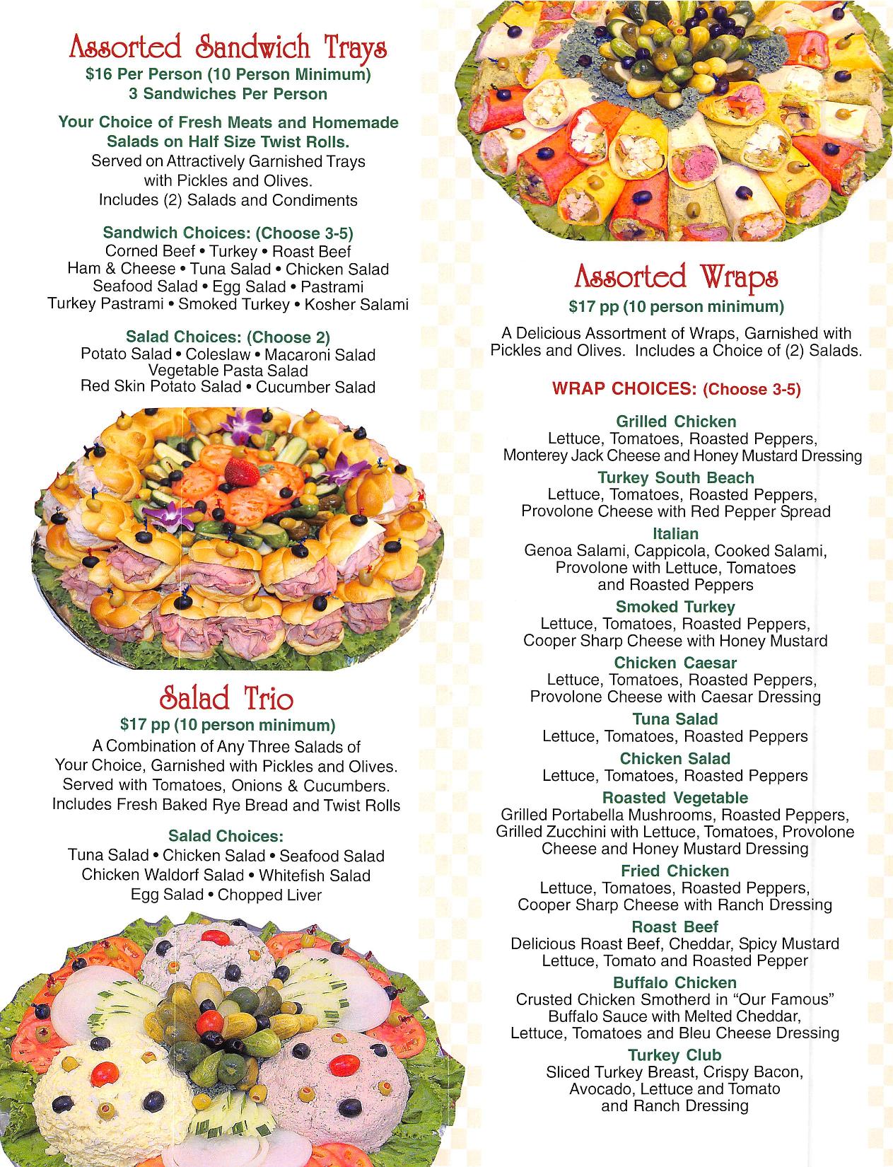 Costco Catering Menu